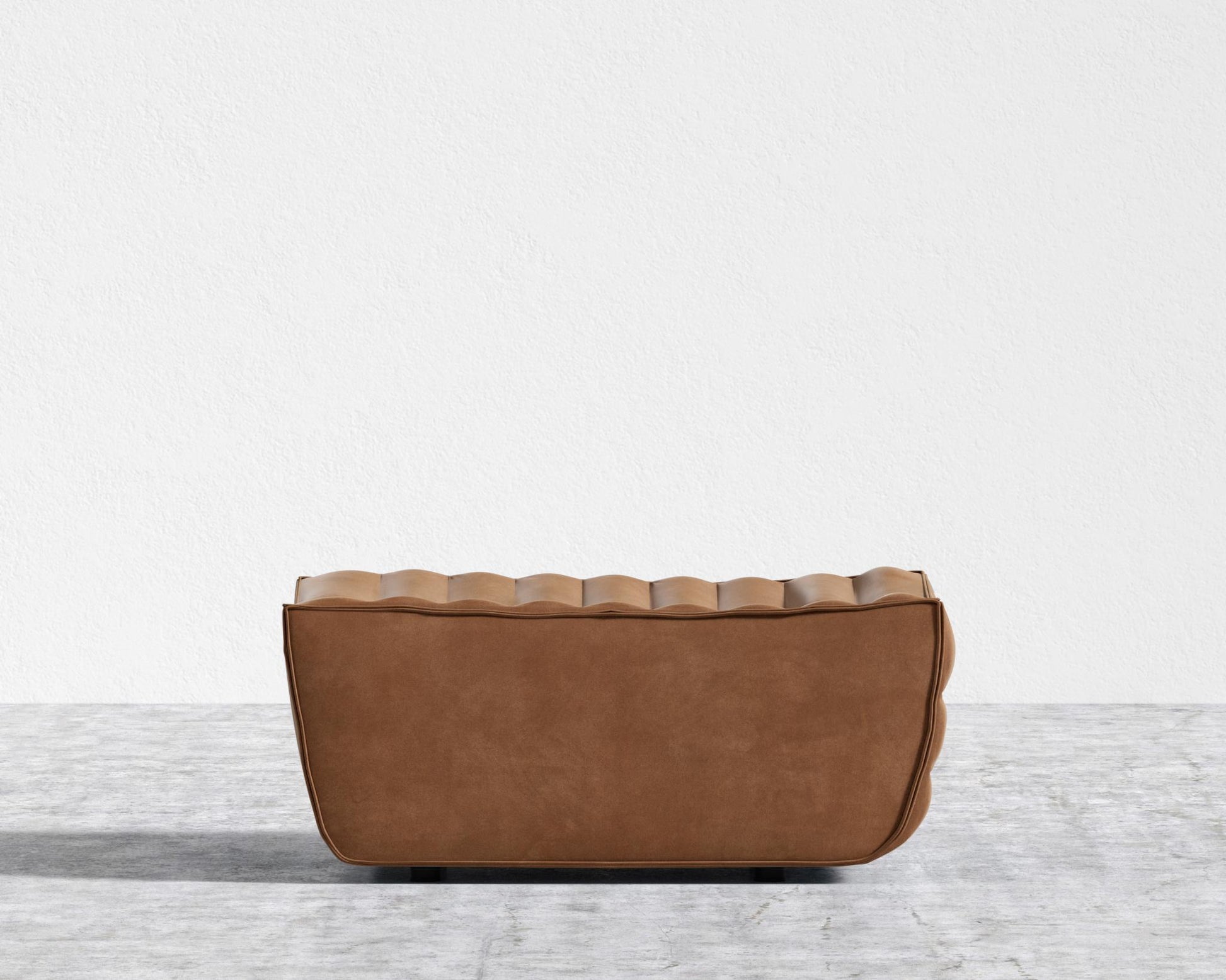 Tanner Ottoman - Venice Vegan Suede - Cider