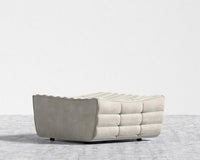 Tanner Ottoman - Venice Vegan Suede - Latte