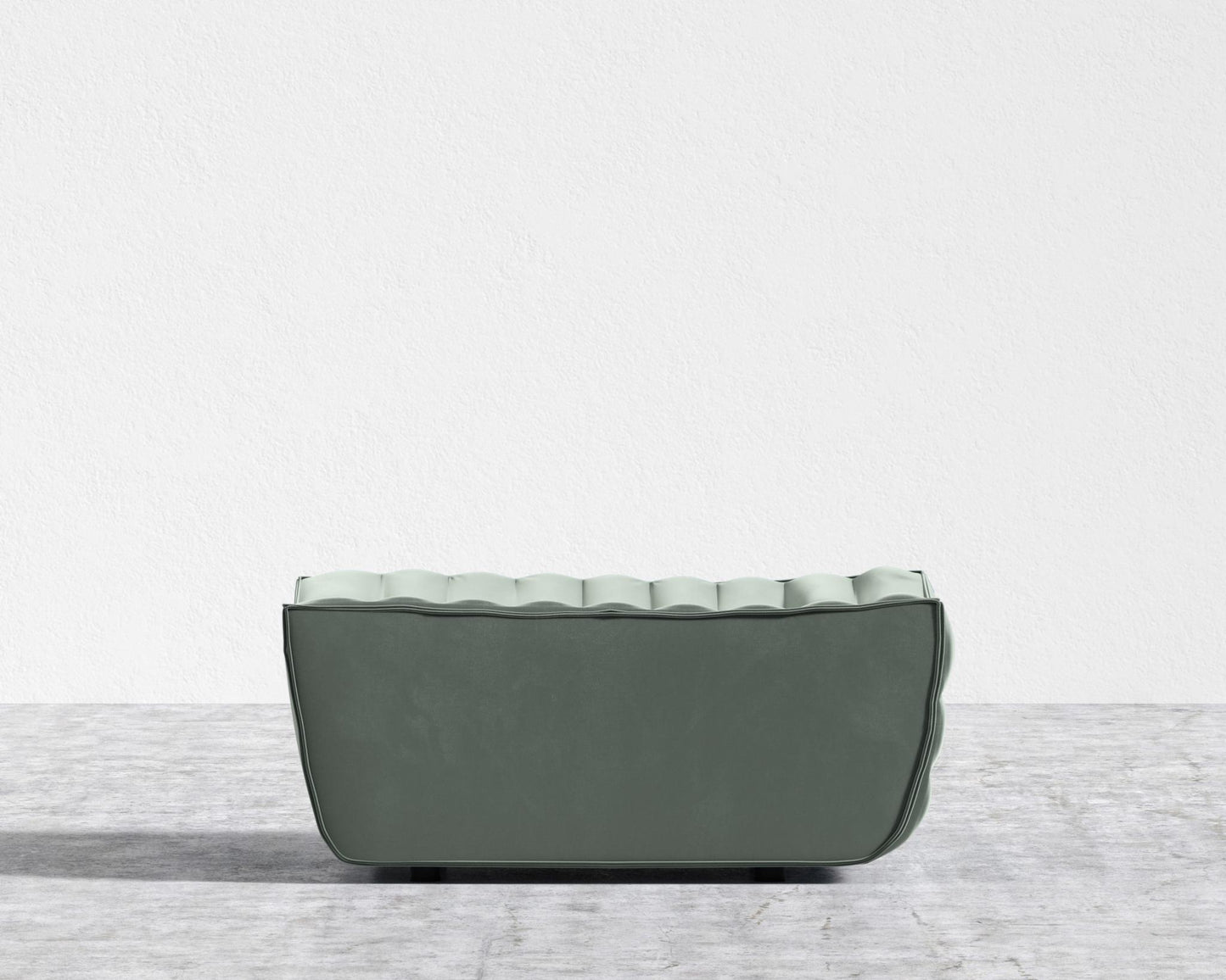 Tanner Ottoman - Plush Velvet - Moonstone