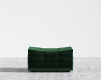 Tanner Ottoman - Plush Velvet - Moss