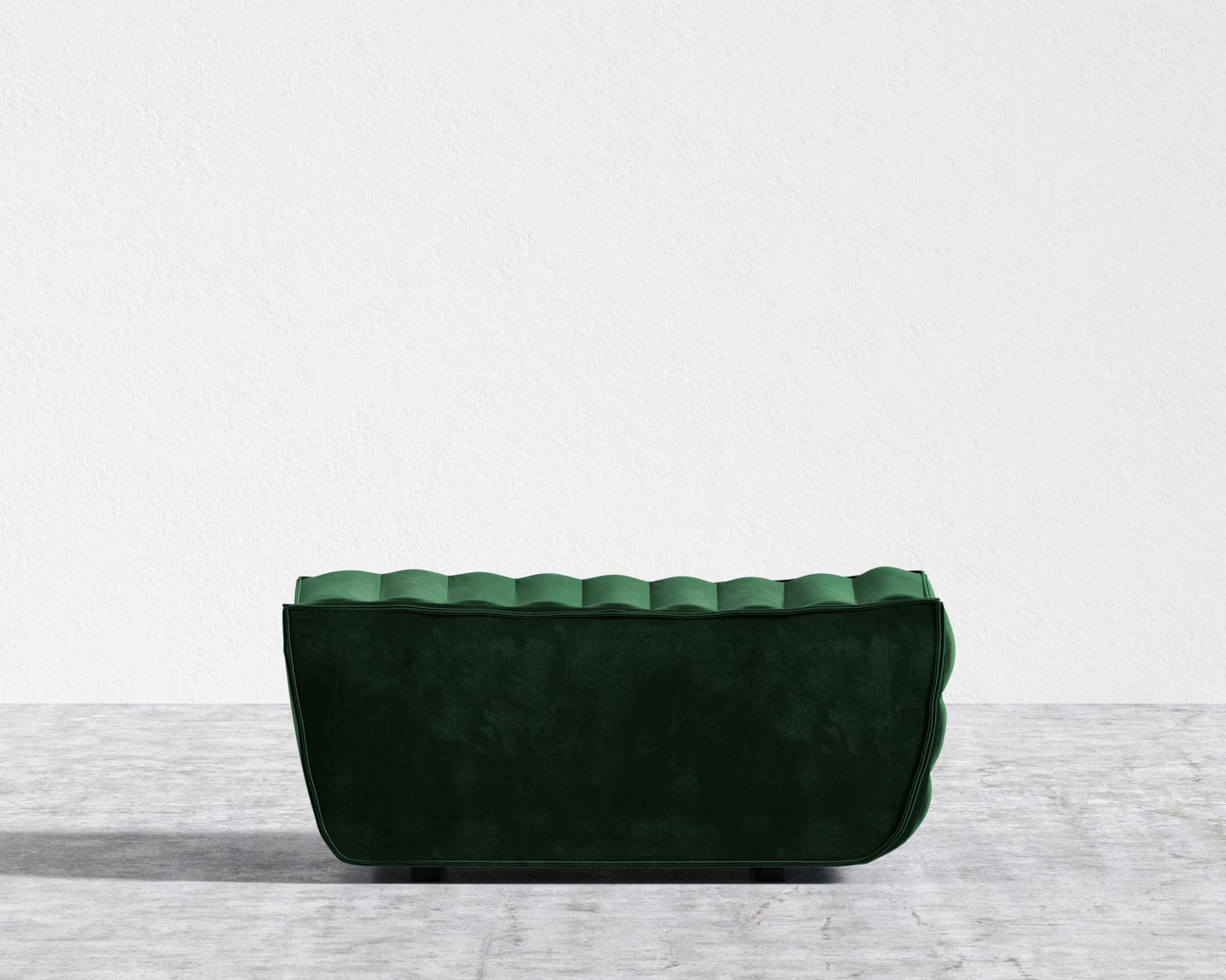 Tanner Ottoman - Plush Velvet - Moss
