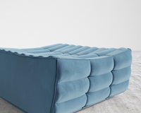 Tanner Ottoman - Plush Velvet - Solstice