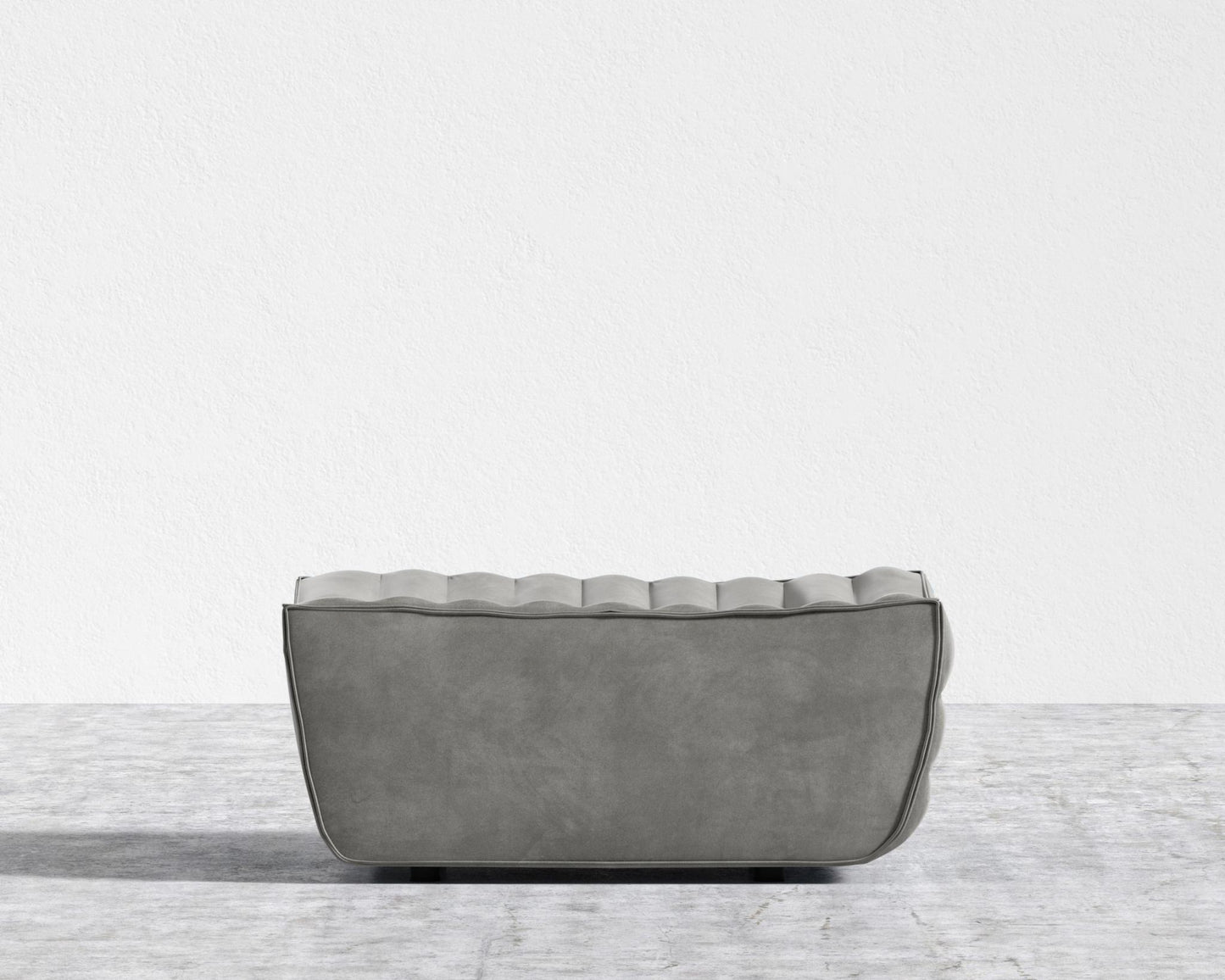 Tanner Ottoman - Venice Vegan Suede - Strato