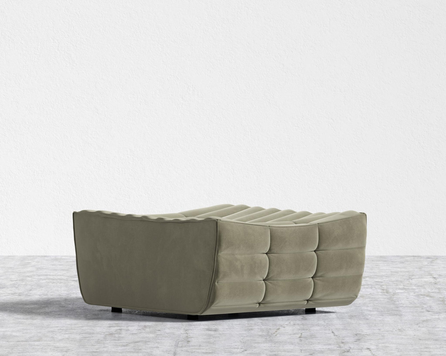 Tanner Ottoman - Signature Plush Velvet - Olive Green