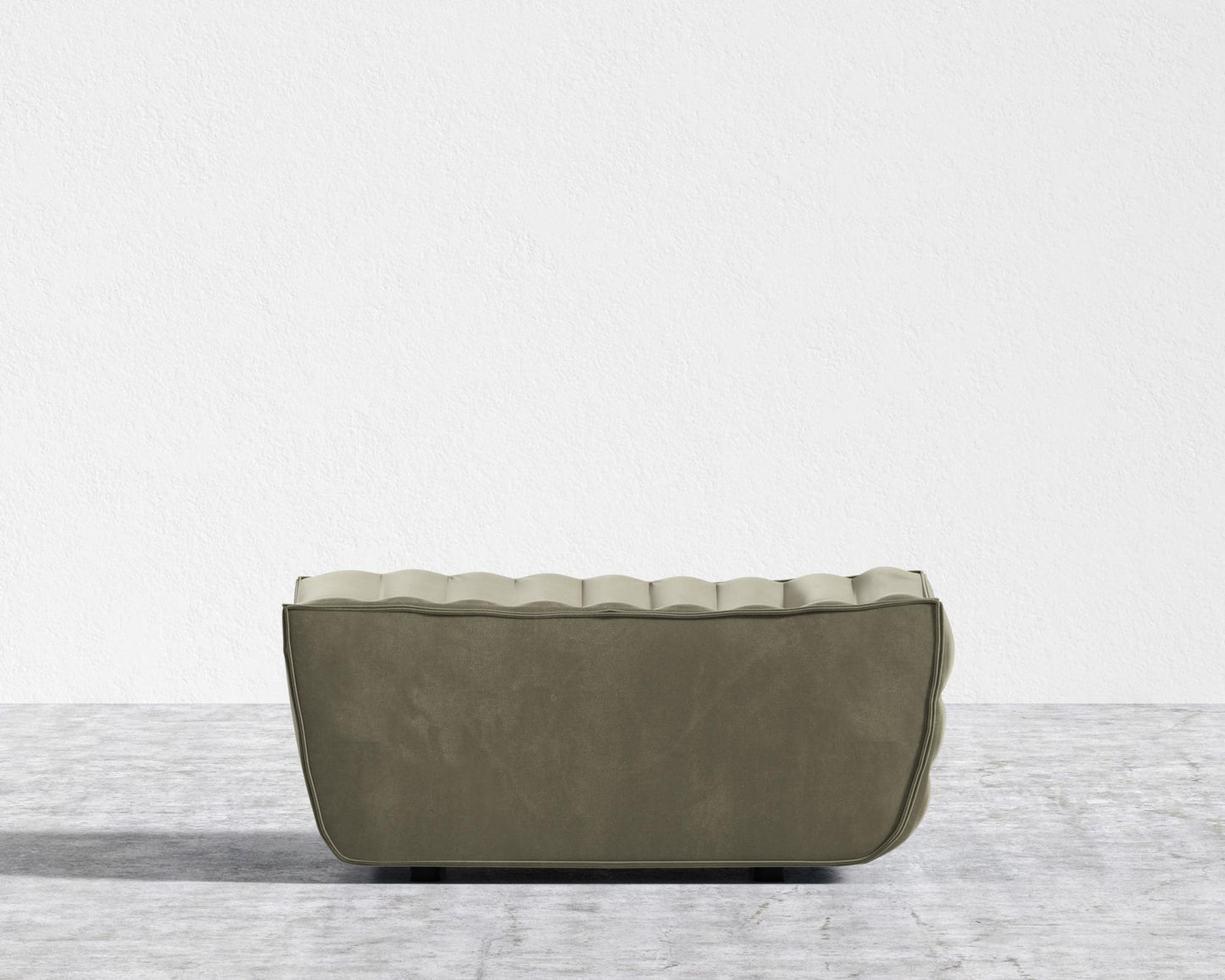 Tanner Ottoman - Signature Plush Velvet - Olive Green