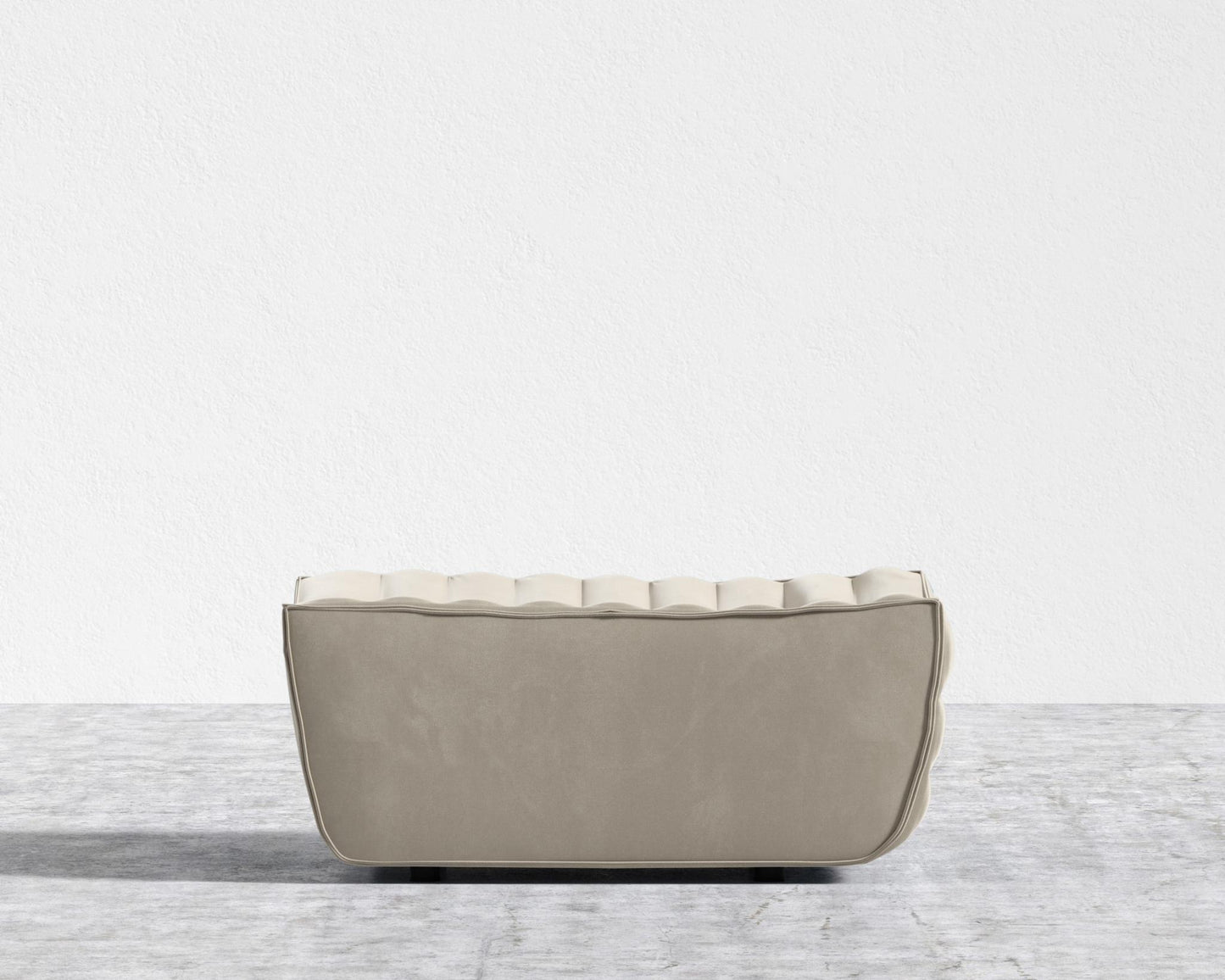 Tanner Ottoman - Signature Plush Velvet - Warm Taupe