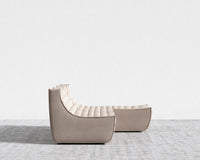 Tanner Sectional Sofa - Plush Velvet - Blush