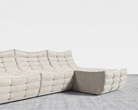 Tanner Sectional Sofa - Venice Vegan Suede - Latte