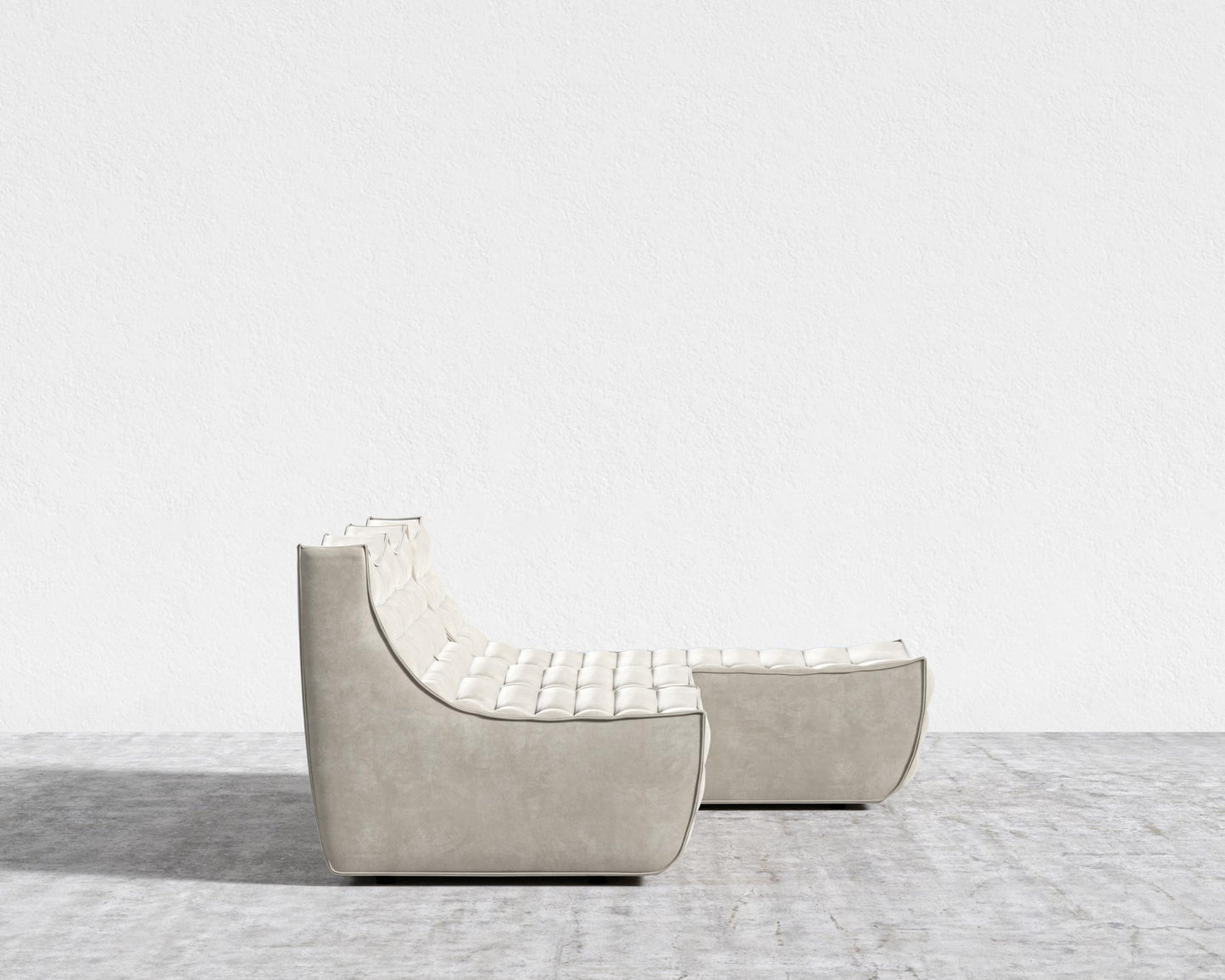 Tanner Sectional Sofa - Venice Vegan Suede - Latte