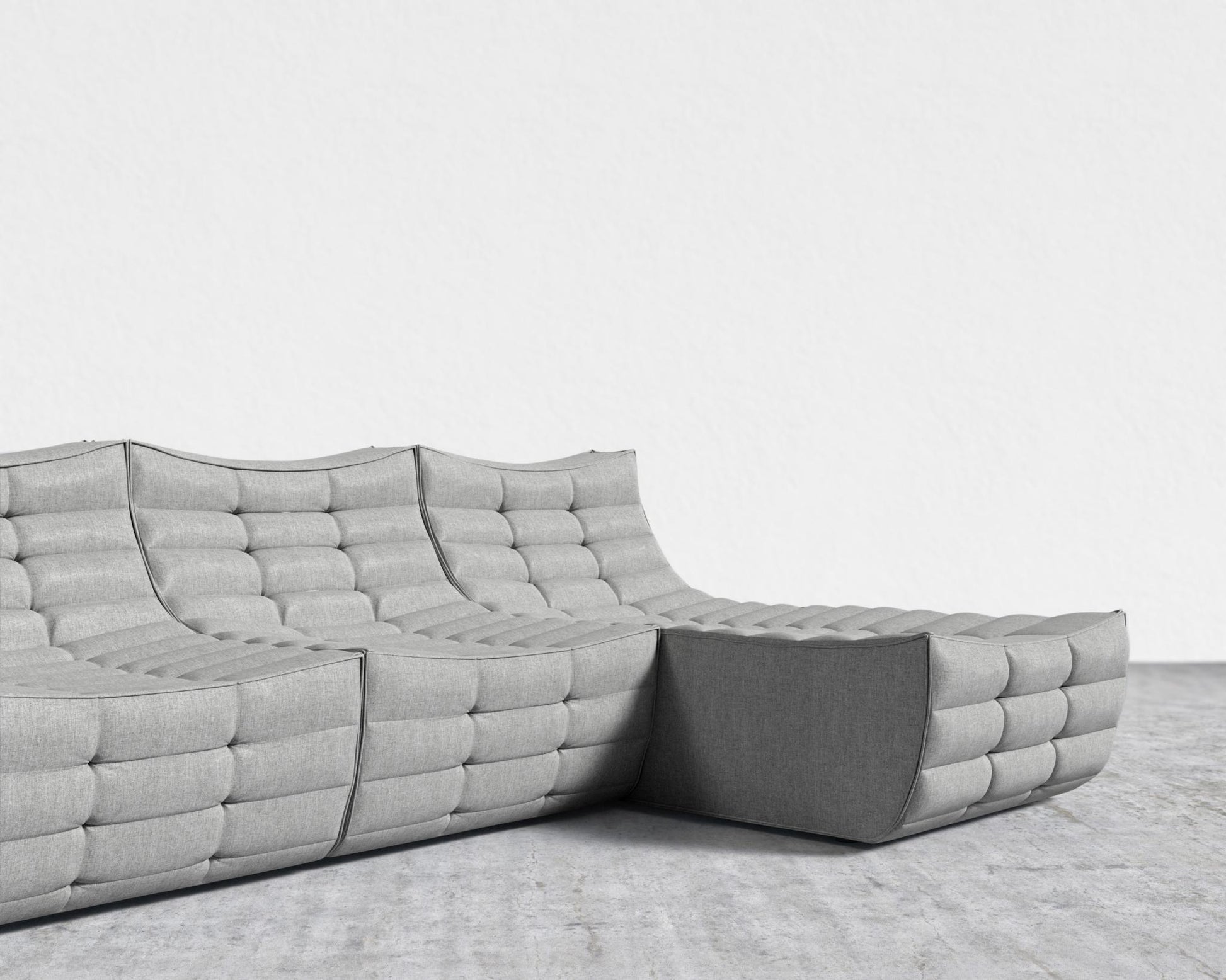 Tanner Sectional Sofa - Modern Felt - Malmo