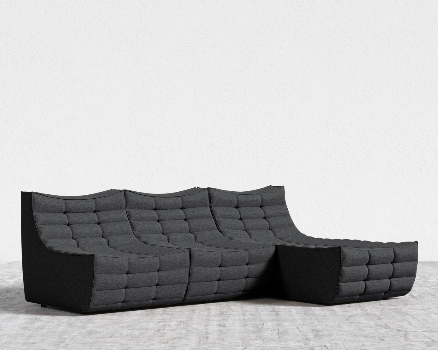 Tanner Sectional Sofa - Modern Felt - Stockholm