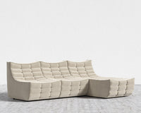 Tanner Sectional Sofa - Signature Plush Velvet - Warm Taupe
