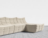 Tanner Sectional Sofa - Signature Plush Velvet - Warm Taupe