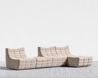 Tanner Modular Sectional - Plush Velvet - Blush