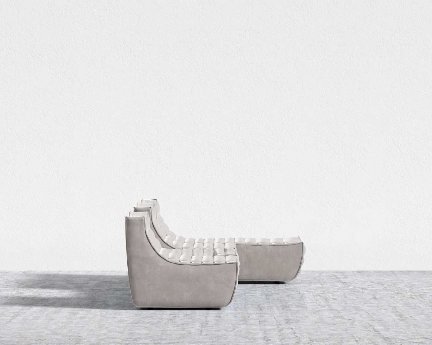 Tanner_Modular_Sectional_Venice_Vegan_Suede - Chiffon