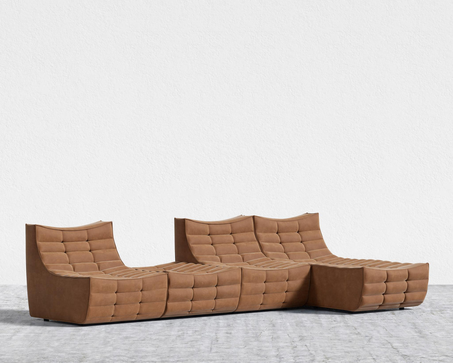 Tanner_Modular_Sectional_Venice_Vegan_Suede - Cider