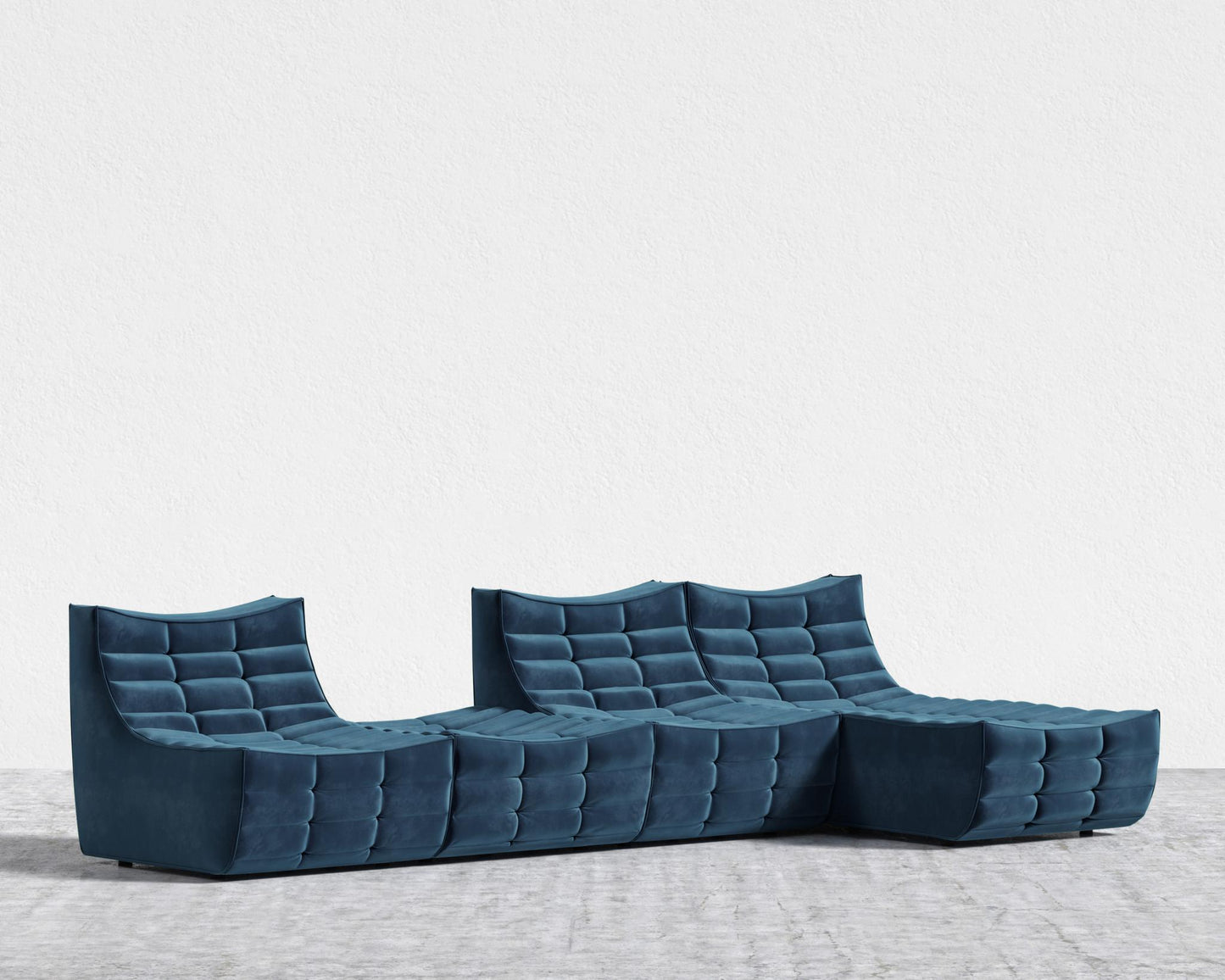 Tanner_Modular_Sectional_Plush_Velvet - Cobalt
