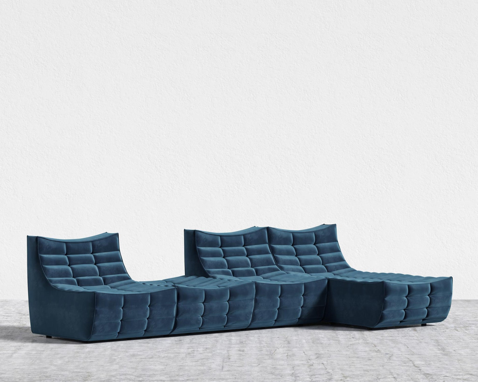 Tanner_Modular_Sectional_Plush_Velvet - Cobalt