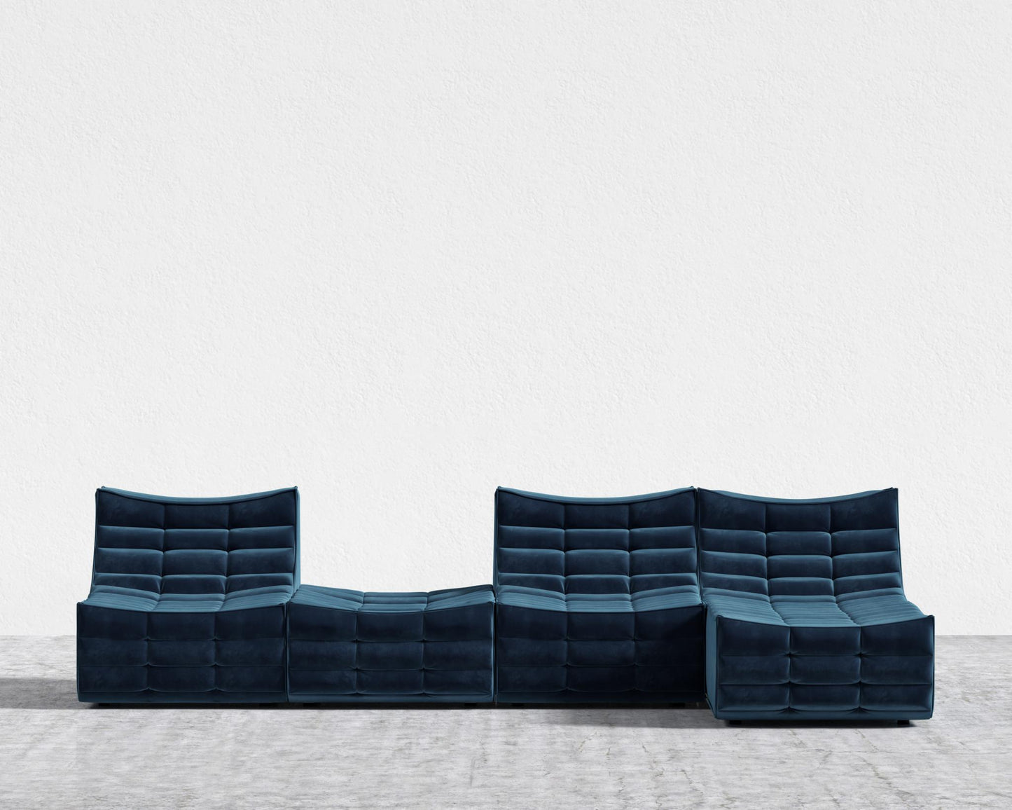Tanner_Modular_Sectional_Plush_Velvet - Cobalt