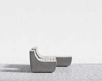 Tanner Modular Sectional - Plush Velvet - Glacier Grey