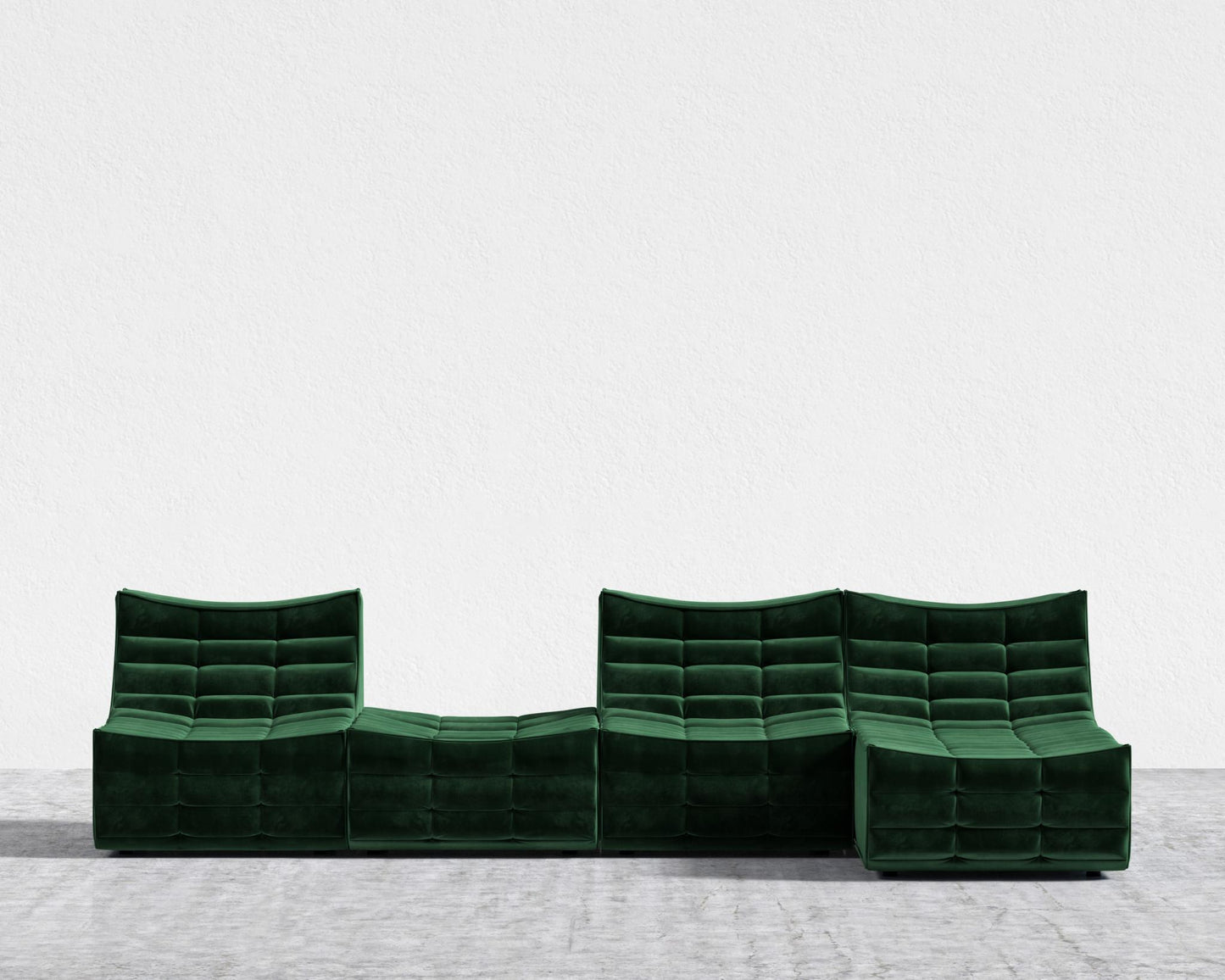 Tanner_Modular_Sectional_Plush_Velvet - Moss