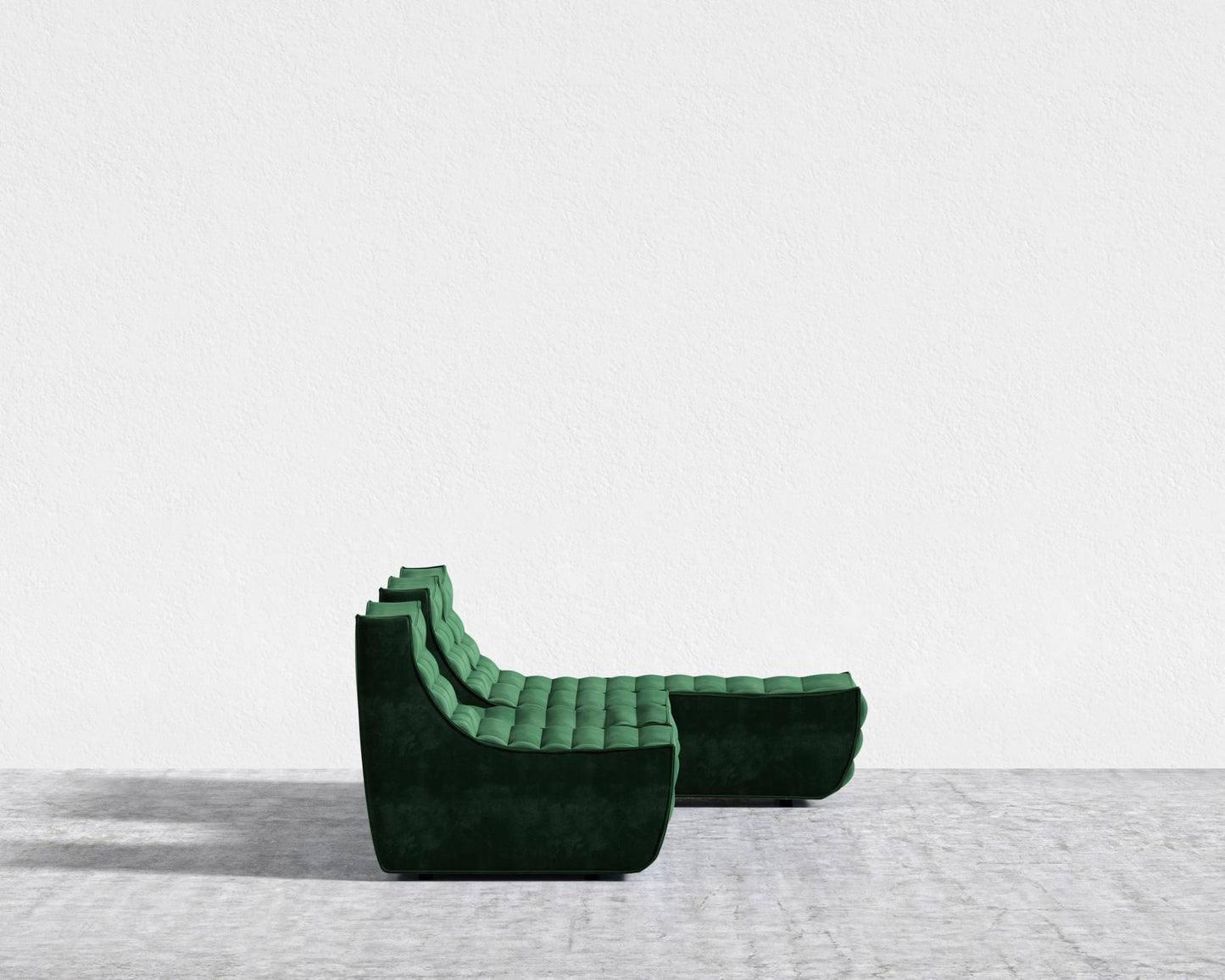 Tanner_Modular_Sectional_Plush_Velvet - Moss