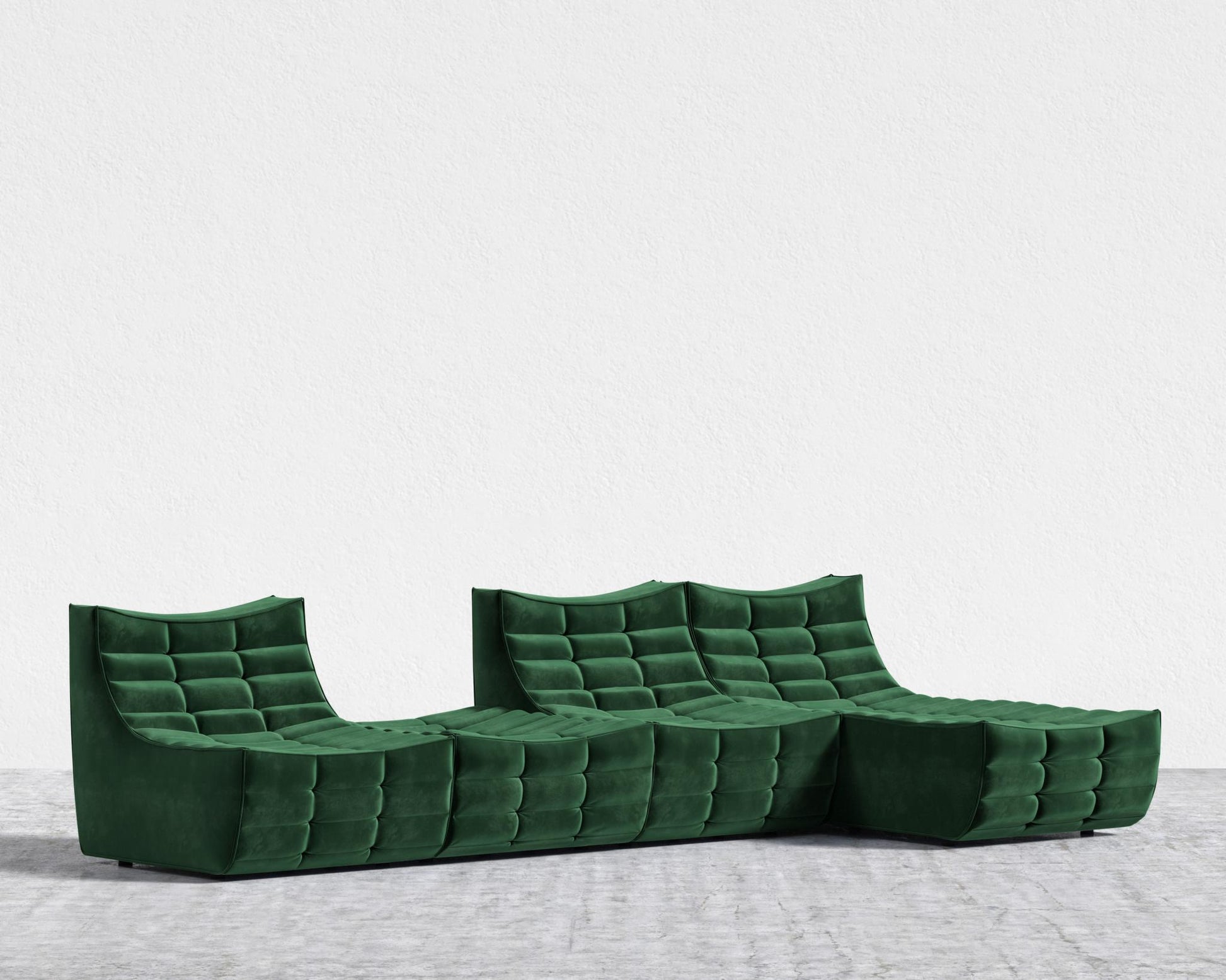 Tanner_Modular_Sectional_Plush_Velvet - Moss