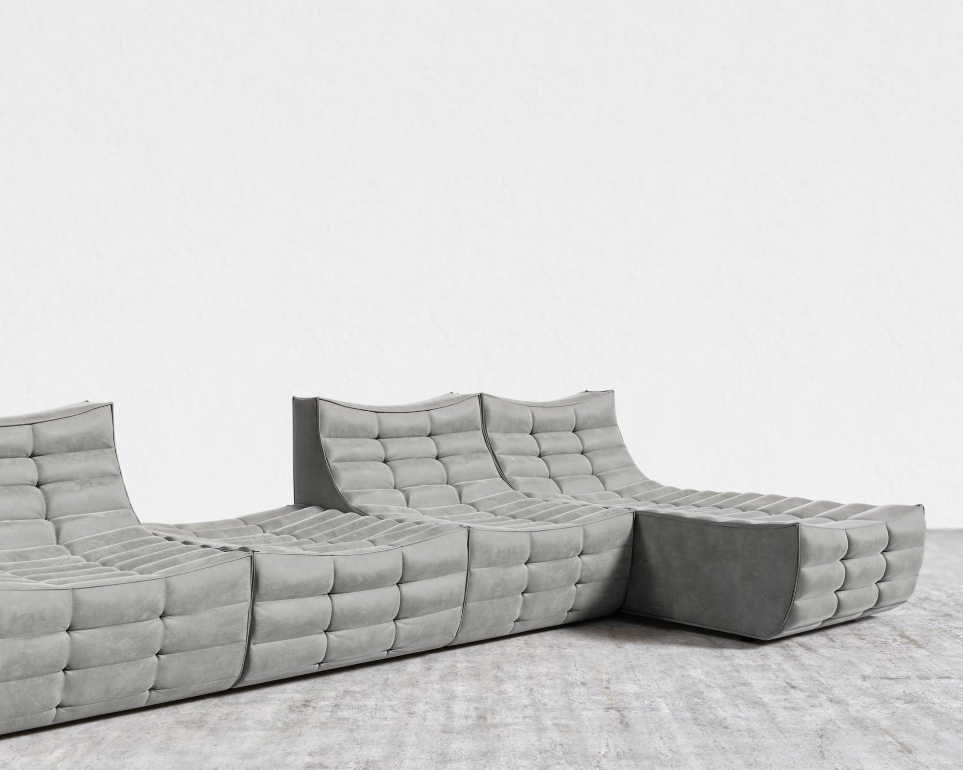 Tanner_Modular_Sectional_Venice_Vegan_Suede - Srato