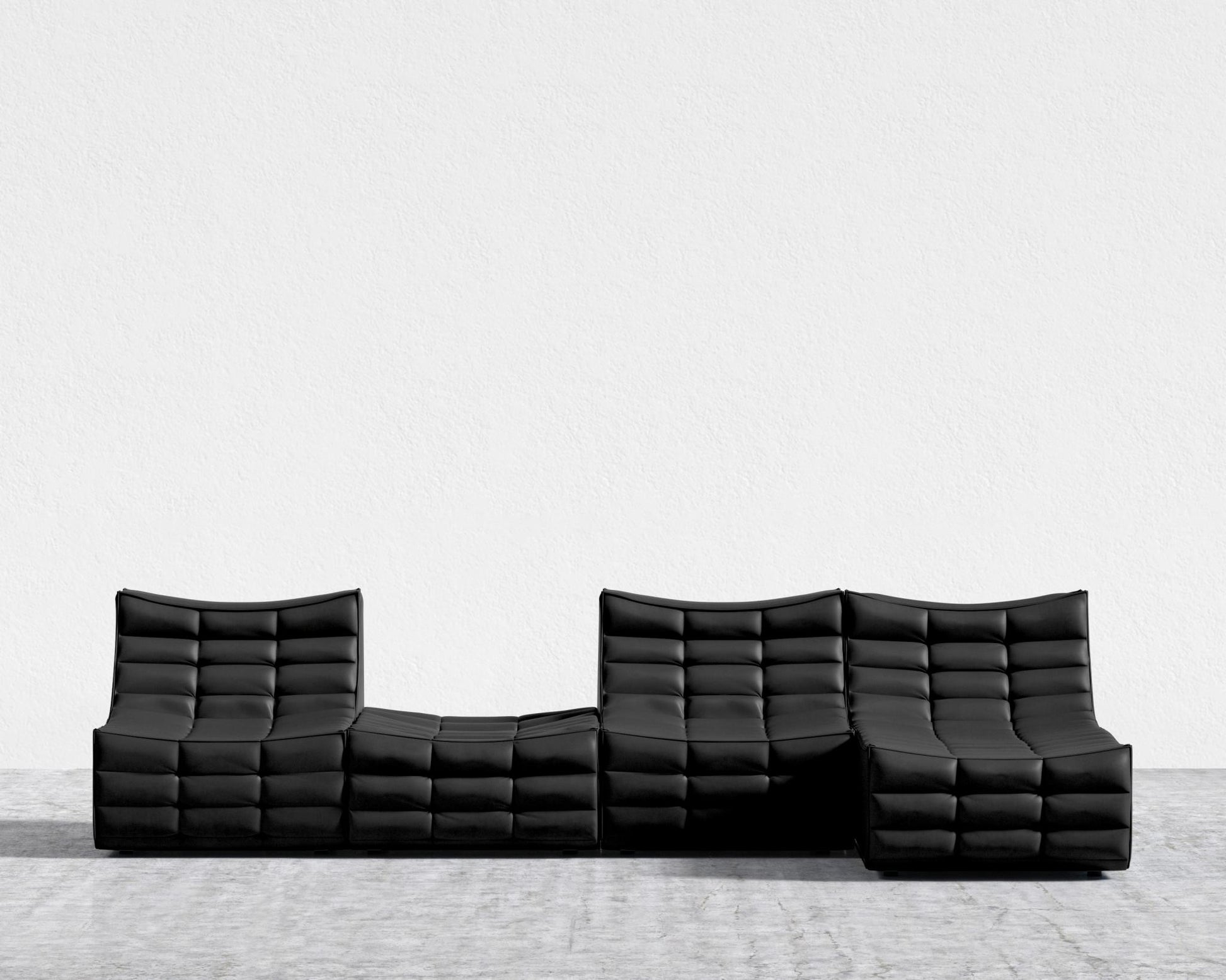 Tanner_Modular_Sectional_Microfiber_Leather - Trento Jet Black