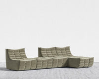 Tanner Modular Sectional - Signature Plush Velvet - Olive Green