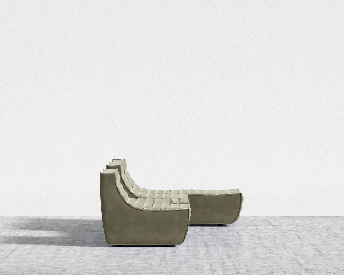 Tanner Modular Sectional - Signature Plush Velvet - Olive Green