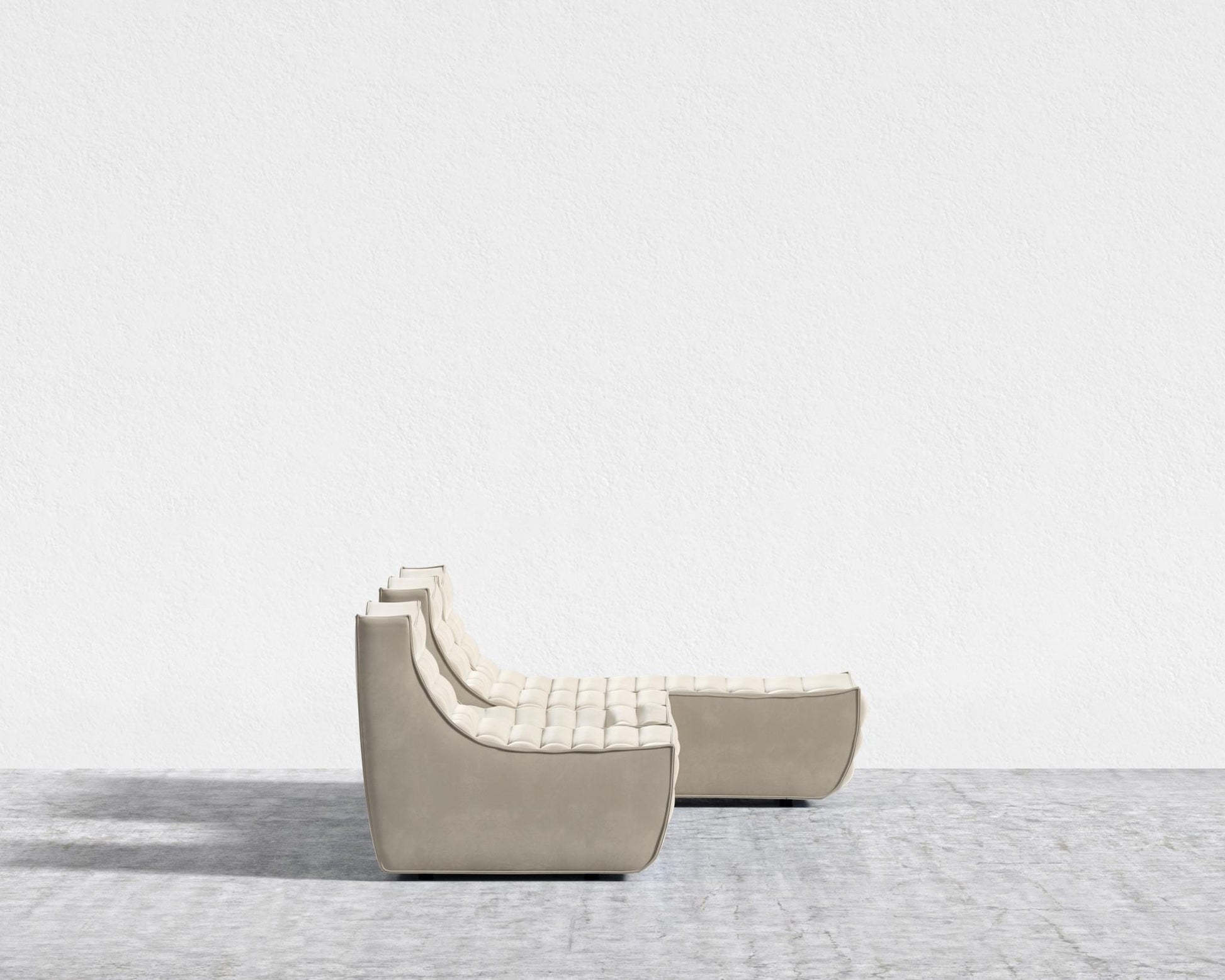 Tanner Modular Sectional - Signature Plush Velvet - Warm Taupe