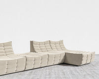 Tanner Modular Sectional - Signature Plush Velvet - Warm Taupe
