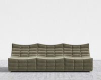 Tanner 3 Seater Sofa - Signature Plush Velvet - Olive Green