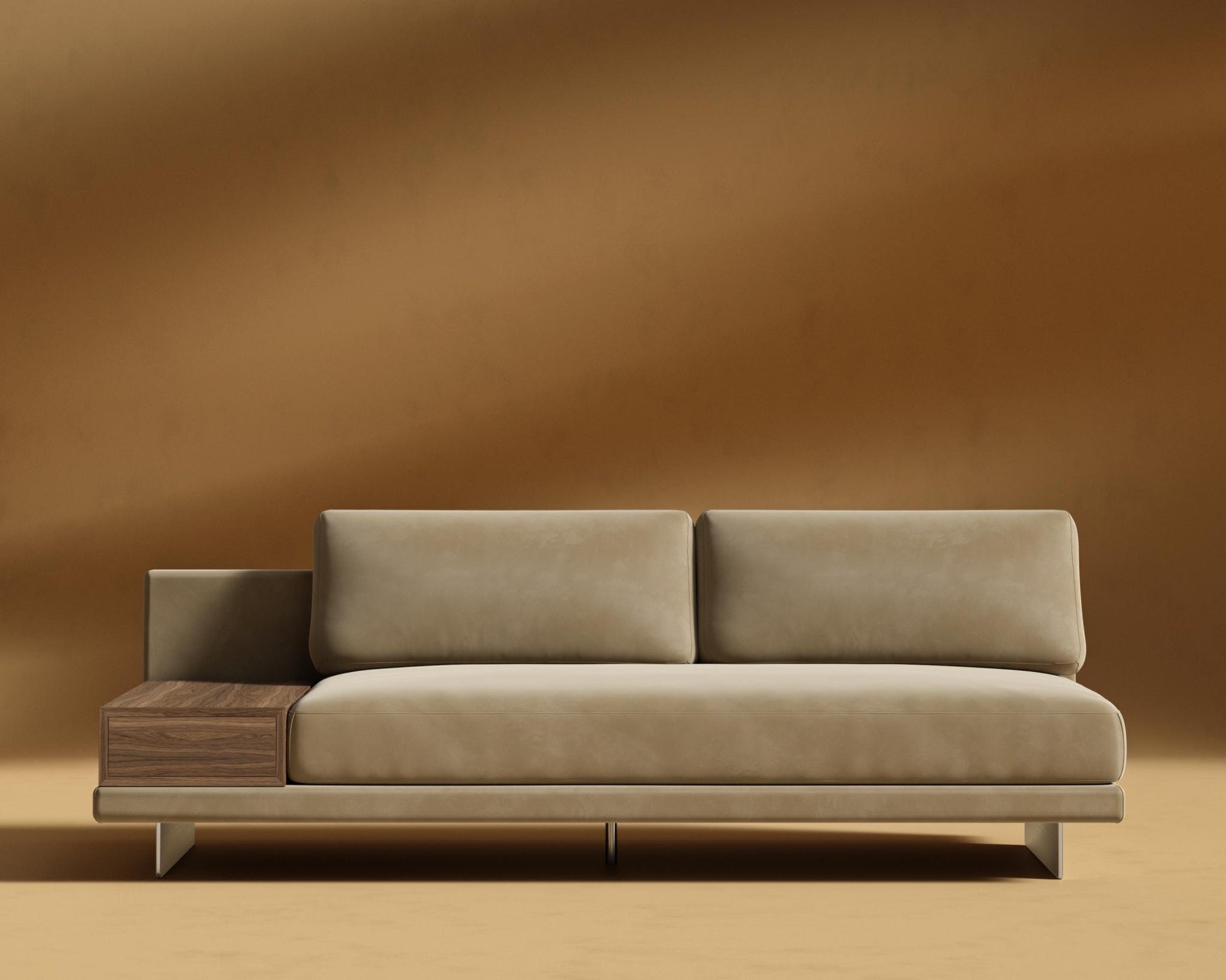 Dresden_Armless_Sofa_with_Side_Table_Plush_Velvet_Dune