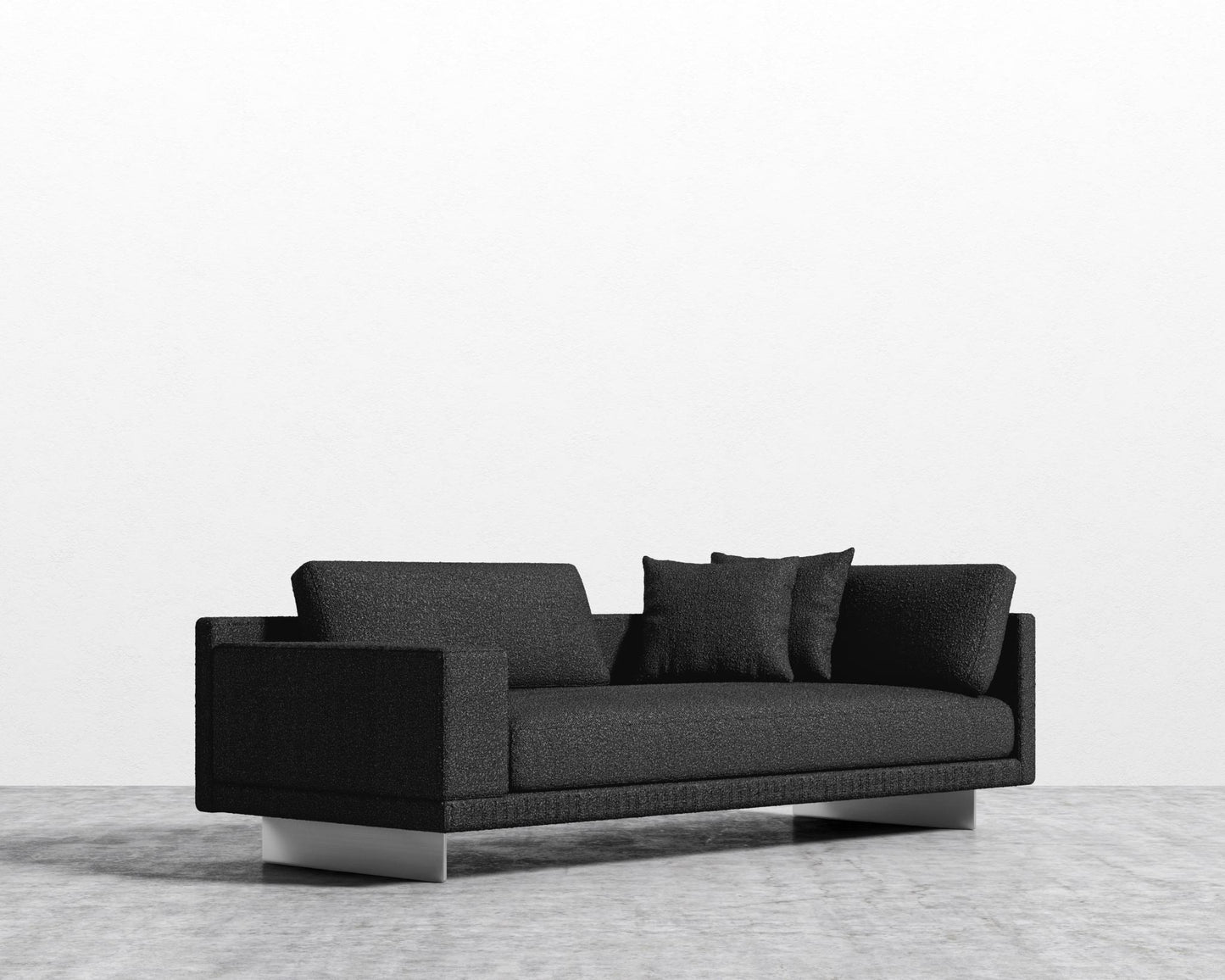 Dresden Left Arm Sofa - Chatou Boucle - Caviar