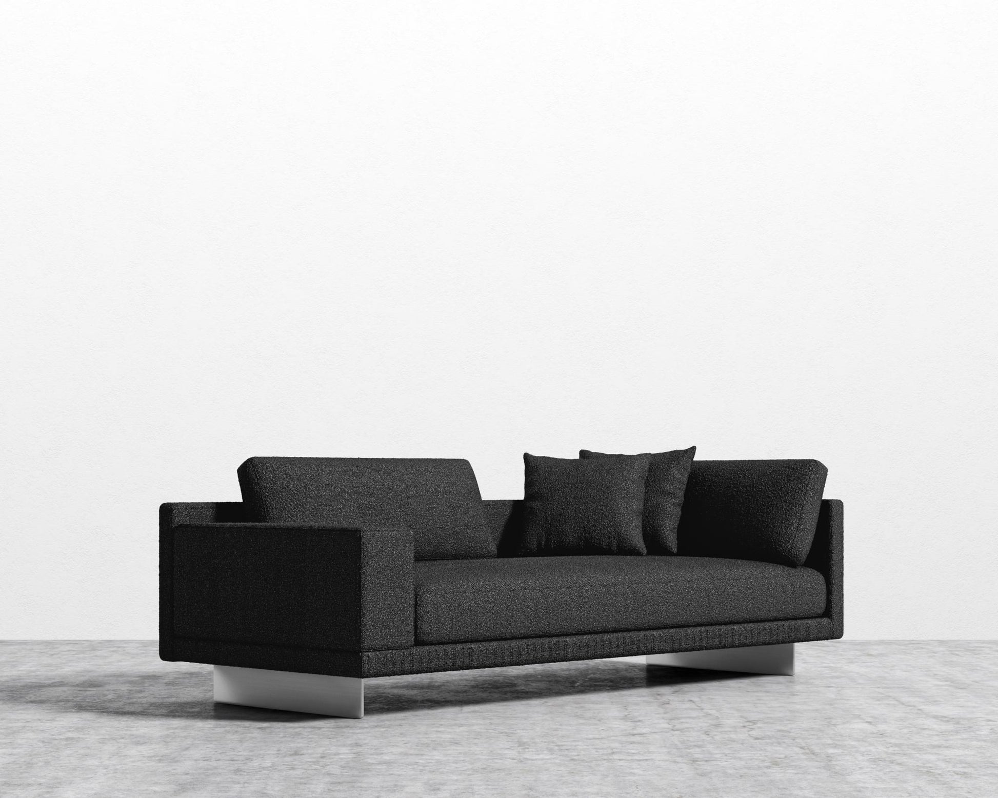 Dresden Left Arm Sofa - Chatou Boucle - Caviar