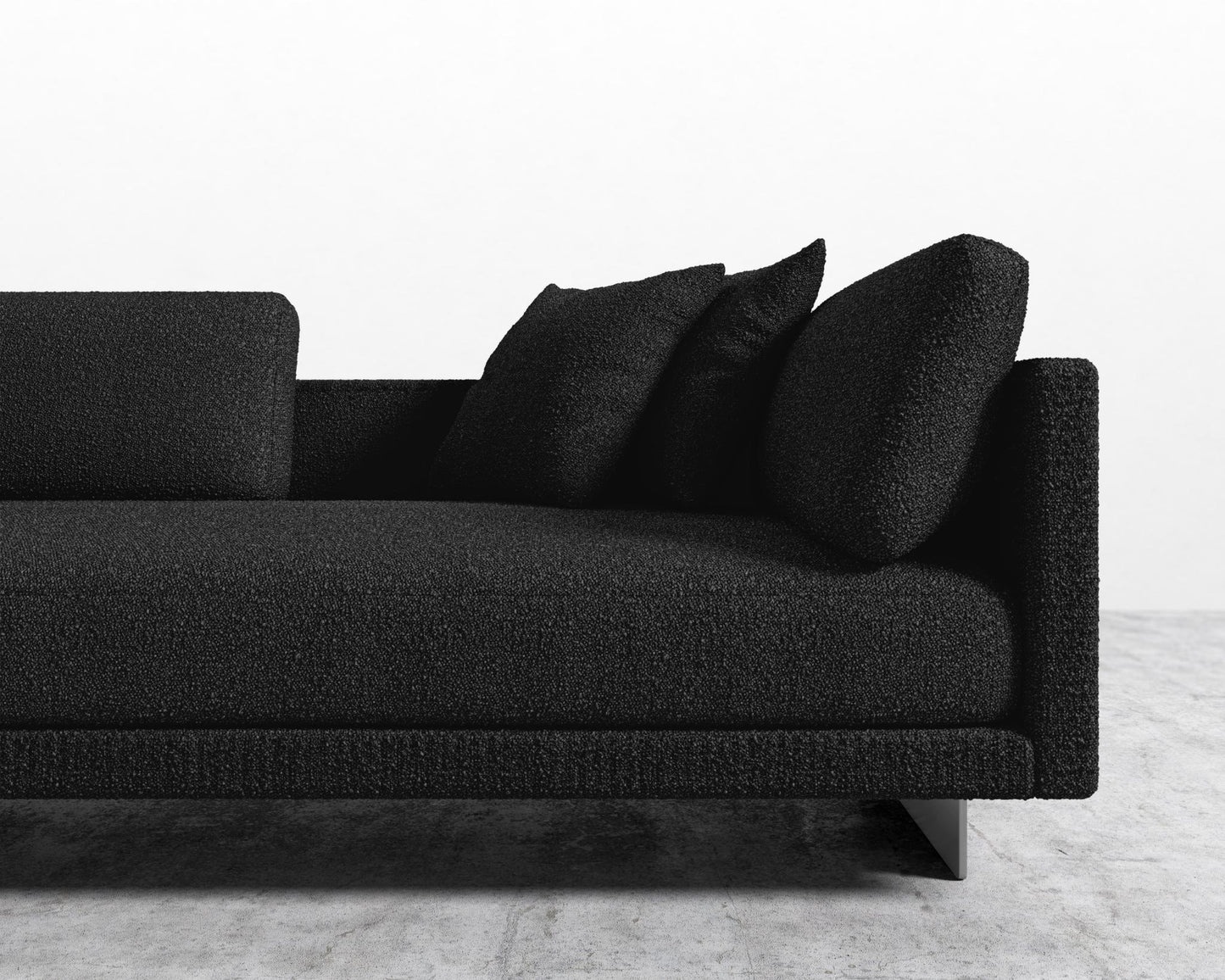 Dresden Left Arm Sofa - Chatou Boucle - Caviar