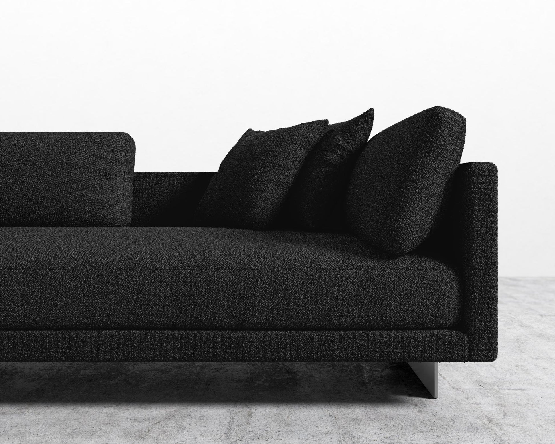 Dresden Left Arm Sofa - Chatou Boucle - Caviar