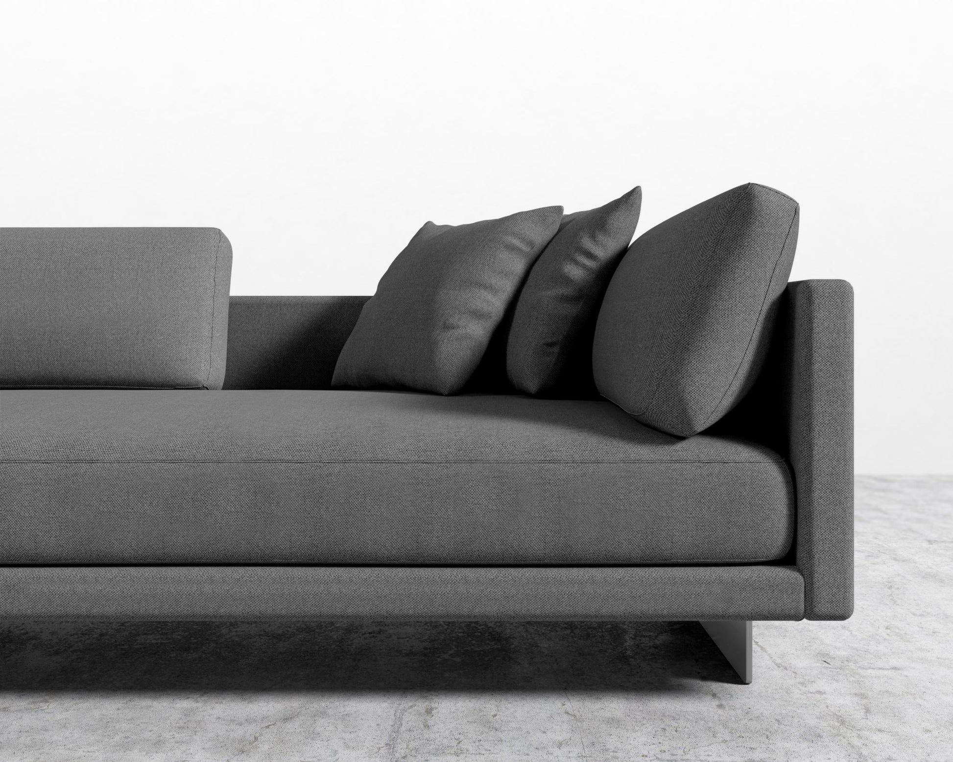 Dresden Left Arm Sofa - Plush Weave - Fin