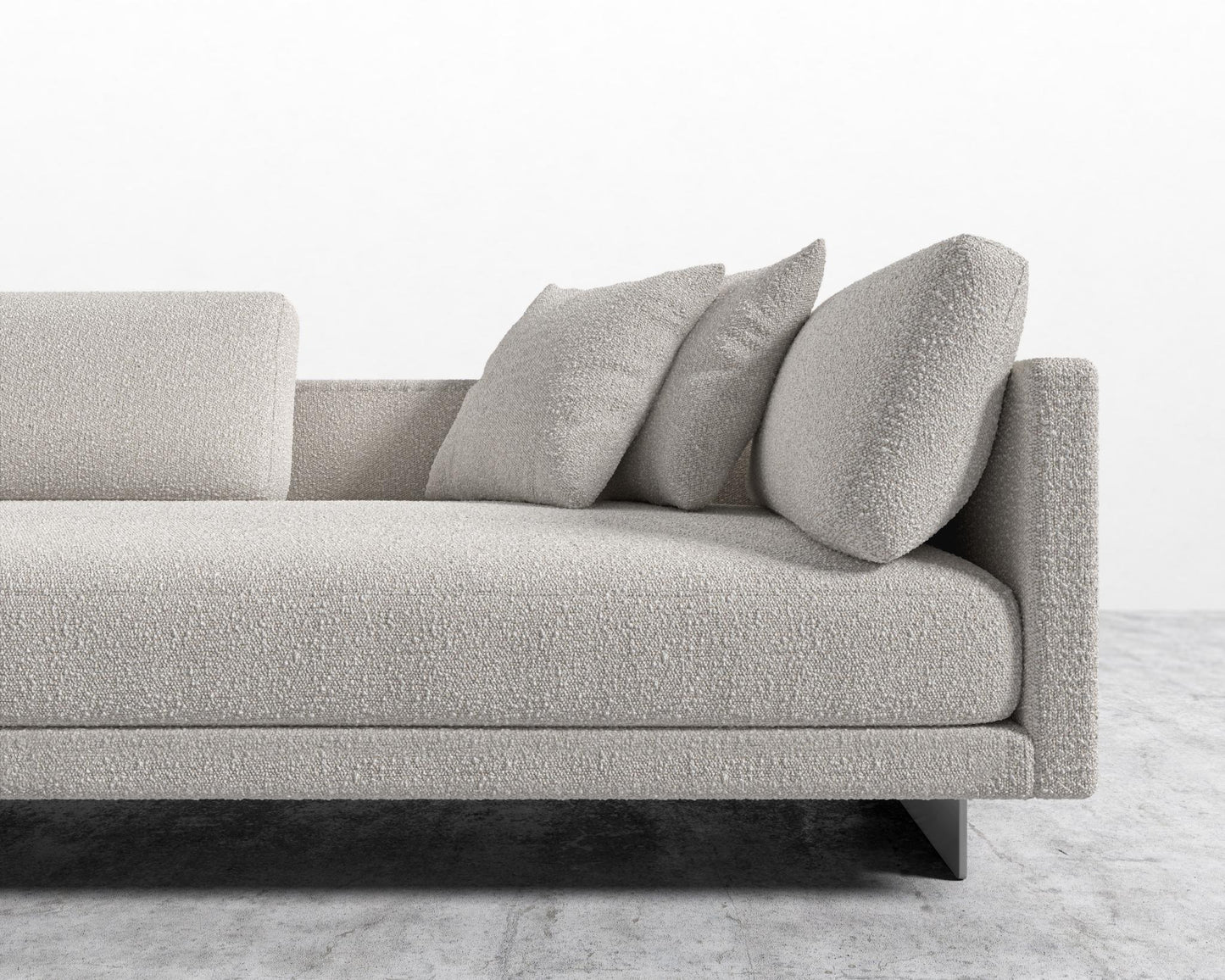 Dresden Left Arm Sofa - Chatou Boucle - Pearl