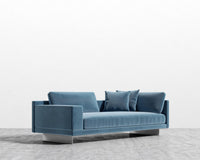 Dresden Left Arm Sofa - Plush Velvet - Solstice