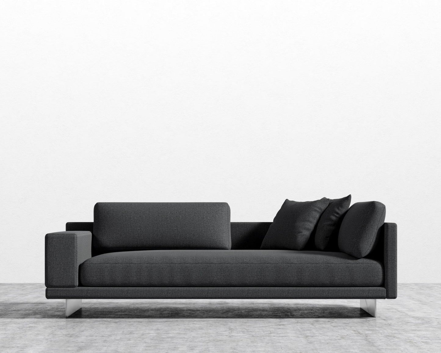 Dresden Left Arm Sofa - Modern Felt - Stockholm