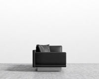 Dresden Left Arm Sofa - Trento Jet Black