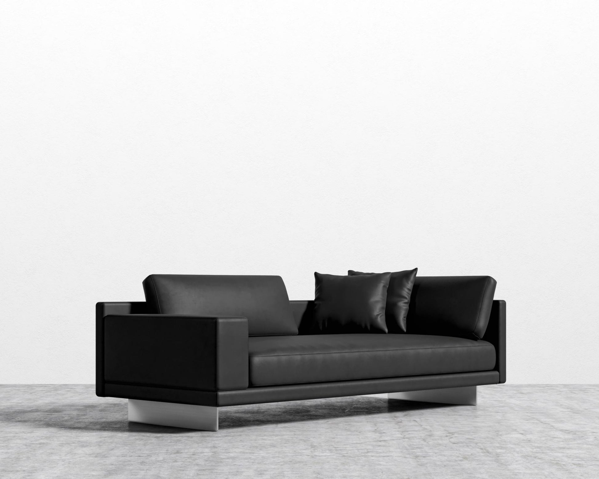 Dresden Left Arm Sofa - Trento Jet Black