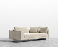 Dresden Left Arm Sofa - Plush Velvet - Warm Taupe
