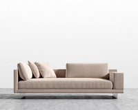 Dresden Right Arm Sofa - Plush Velvet - Blush