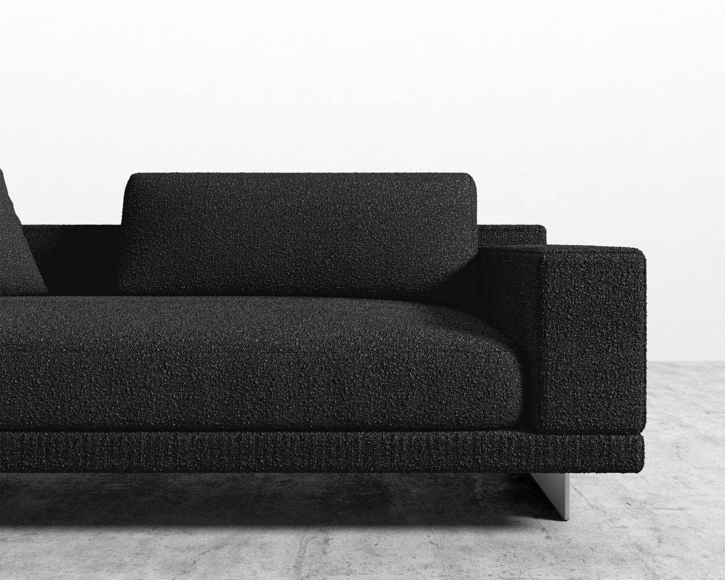 Dresden Right Arm Sofa - Chatou Boucle - Caviar