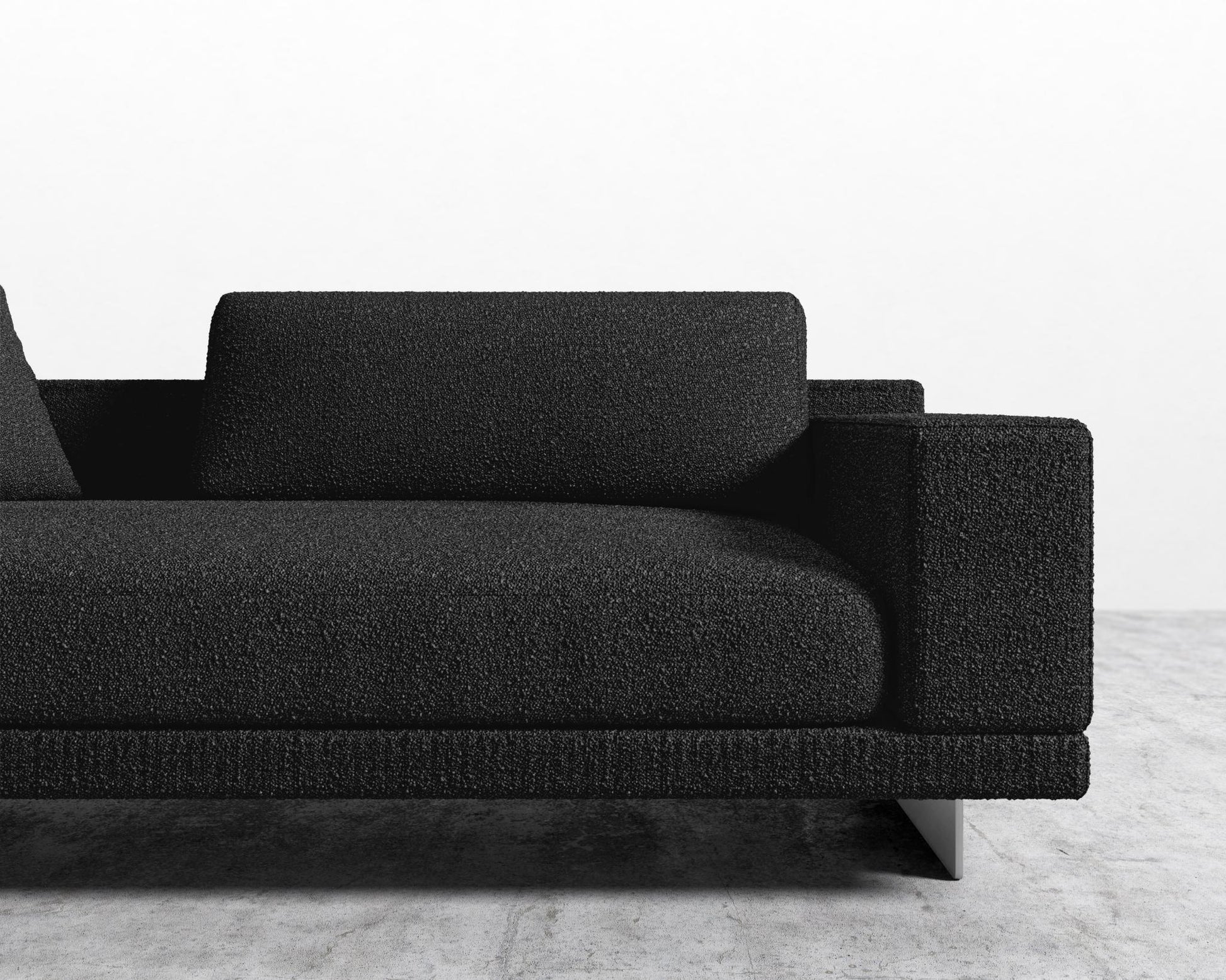 Dresden Right Arm Sofa - Chatou Boucle - Caviar