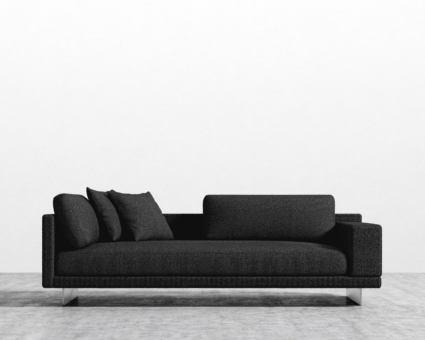 Dresden Right Arm Sofa - Chatou Boucle - Caviar